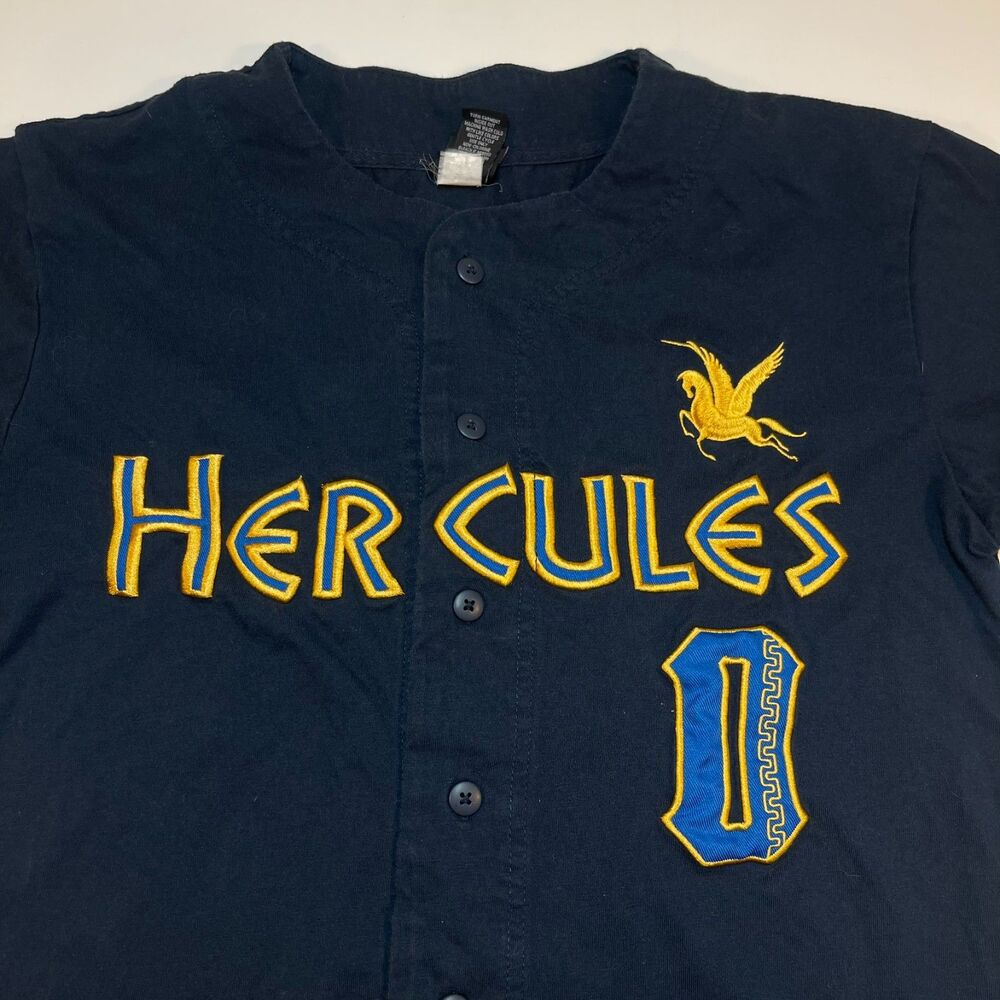 Disney Hercules Hero Baseball Embroidered Jersey Sz XS unisex